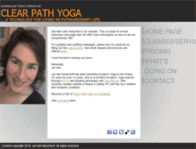 Tablet Screenshot of clearpath-yoga.com